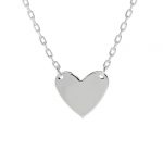 collier coeur argent