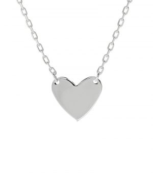 collier coeur argent