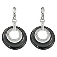 Boucles d’oreilles Cerruti Femme céramique acier