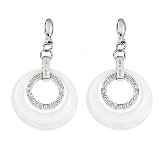 Boucles d’oreilles Cerruti Femme céramique acier