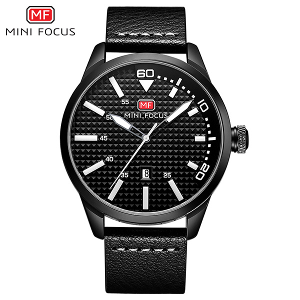 MINI FOCUS Montre Homme Dateur Noir MF0021G