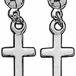 clou oreille pendant croix