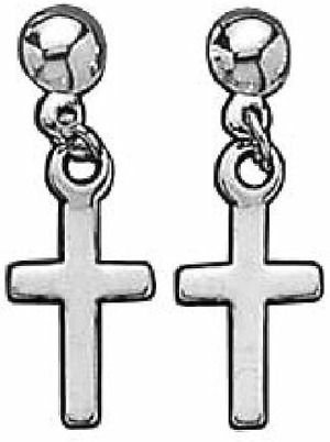 clou oreille pendant croix